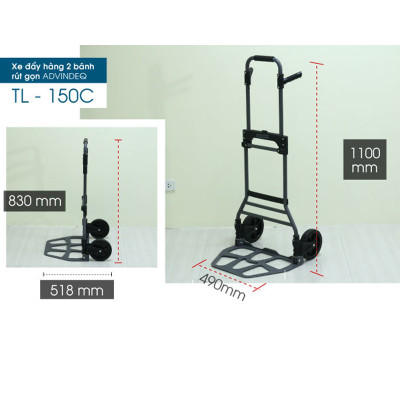 Xe Đẩy Hàng 2 Bánh Rút Gọn Advindeq TL-150C