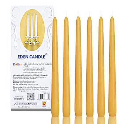 Hộp 6 Nến Thơm Eden Candle FTRAMART EDC2331 (25cm) - Cam