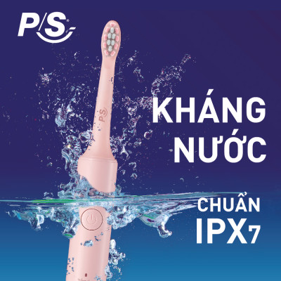 Bộ bàn Chải Điện P/S Sonic Expert Chuyên Gia Sóng Âm - Công Nghệ Sóng Âm, Chải Sạch Mảng Bám Tới 8X - Hồng Pastel