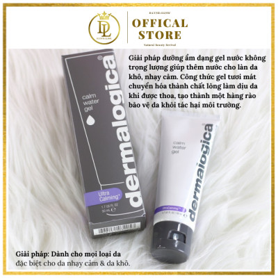 Gel dưỡng ẩm dành cho da nhạy cảm & da khô Dermalogica Calm Water Gel 50ml