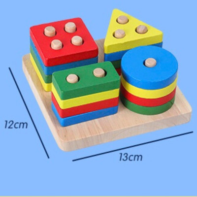 Combo 8 món đồ chơi gỗ an toàn cho bé- phát triển trí tuệ