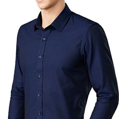 Áo Sơ Mi Nam Công Sở Vải Lụa Chất Không Nhăn Dài Tay Hàn Quốc Chất Lượng Cao