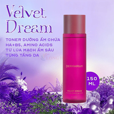 Toner dưỡng ẩm Dermarium Velvet Dream (55ml/150ml) - Hàng chính hãng