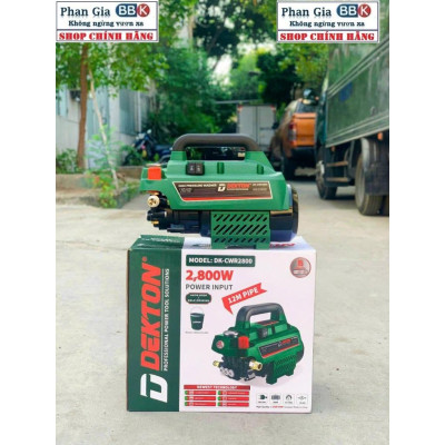 Máy Rửa Xe Dekton DK-CWR2801 - Công Suất 2800W - Có Chỉnh Áp