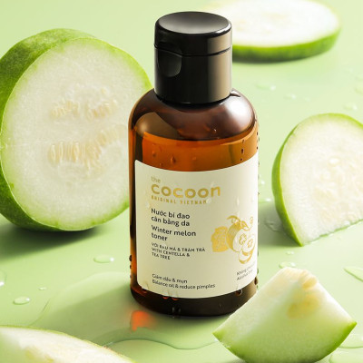 Nước bí đao cân bằng da Cocoon 140ml dùng cho da dầu thuần chay