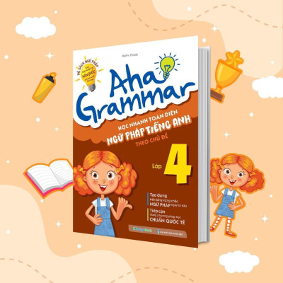Sách - Aha Grammar - Ngữ Pháp Và Bài Tập Bổ Trợ Toàn Diện Ngữ Pháp Tiếng Anh Lớp 4 - Combo 2 Cuốn - Megabook