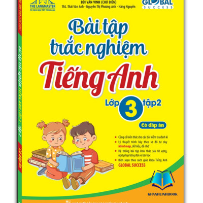 Sách - Combo GLOBAL SUCCESS Bài tập trắc nghiệm tiếng anh lớp 3 tập 1 + 2