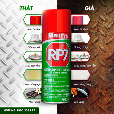 Chai Xịt Chống Rỉ Sét Và Bôi Trơn RP7-  SELLEYS -350G