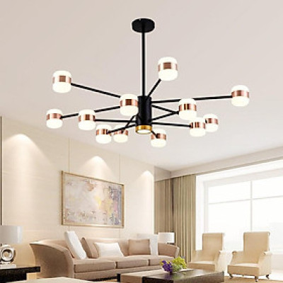 Đèn chùm 12 tay 3 màu ánh sáng độc đáo trang trí nội thất hiện đại sang trọng (có ảnh và video thật)