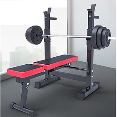 Ghế tập tạ đa năng kết hợp giá đỡ tạ (CHƯA BAO GỒM TẠ)