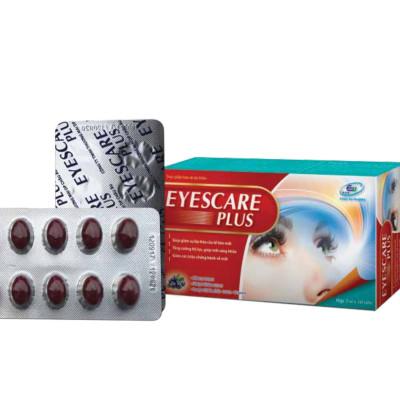 VIÊN UỐNG SÁNG MẮT EYESCARE PLUS - KHỎI LO CÁC BỆNH VỀ MẮT - TĂNG CƯỜNG THỊ LỰC CHO MẮT - HẾT MỎI MẮT, NHỨC MẮT - MỖI NGÀY 1 VIÊN - EYES CARE PLUS - HỘP 30 VIÊN