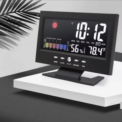1 ĐỒNG HỒ LED ĐỂ BÀN XEM GIỜ BÁO NHIỆT ĐỘ THỜI TIẾT NGÀY THÁNG NĂM THỨ ĐA NĂNG