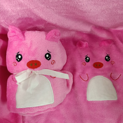 Bộ 3 món gối tựa lưng + gối bụng mèo + mền ngủ văn phòng cao cấp A - giao ngẫu nhiên