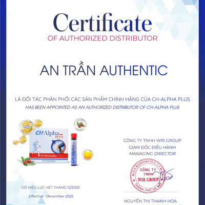 CH Alpha Plus - Collagen Hỗ Trợ Sụn Khớp Hộp 30 Ống - Hàng Công Ty Nhập Khẩu Chính Ngạch