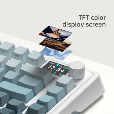 [Mới, hàng chính hãng] Bàn phím cơ FL-Esports CMK75SAM Lake Placid Blue/Desert Grey