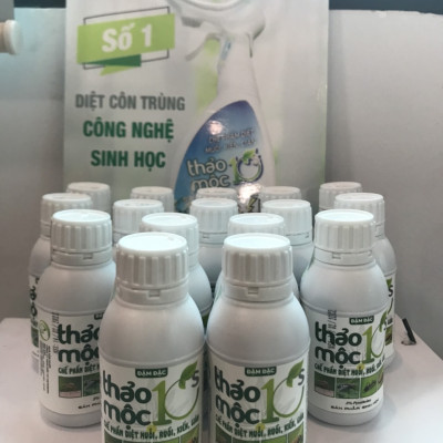 Chế phẩm diệt muỗi gián kiến ruồi Thảo mộc 10s đậm đặc chai 100ml 