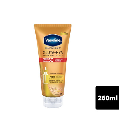 Serum Dưỡng Thể Chống Nắng Vaseline Healthy Bright Gluta-Hya Serum Burst Lotion SPF50 PA+++ 260ml
