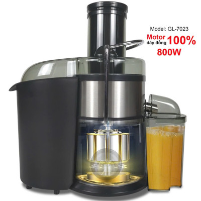 Máy ép trái cây Gali, đa chức năng, ép các loại rau, củ, quả, thân 2 lớp, motor dây đồng, cam kết hàng chính hãng, bảo hành 12 tháng chính hãng Gali