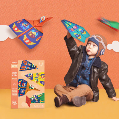 Đồ Chơi Gấp Giấy Thủ Công Mideer Origami Paper Planes – Máy Bay