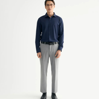 Áo sơ mi tay dài nam màu Xanh đen Form Fitted - ROUTINE 10F24SHL070 | ROUTINE CÀ MAU