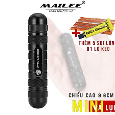 Vá Lụi Mini Xe đạp cho lốp xe không săm bỏ túi CB-9904 chất liệu nhôm nguyên khối, chắc chắn, chiều dài chỉ 9.6cm (tặng kèm thêm 5 sợi vá)  - Mai Lee