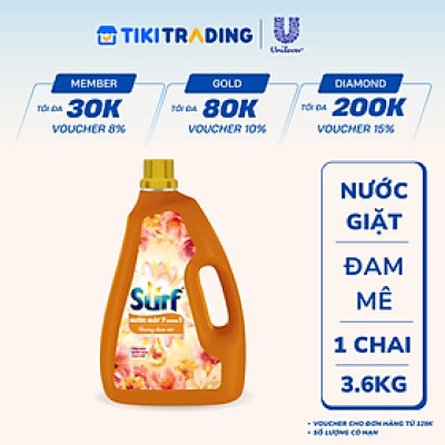 Nước giặt Surf Thiên Nhiên 7in1 Chai 3.6KG