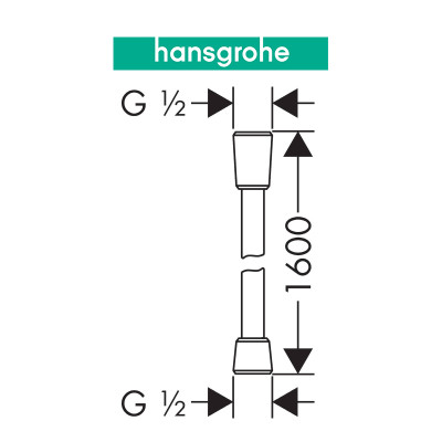 Dây sen HANSGROHE Isiflex 160 28276
