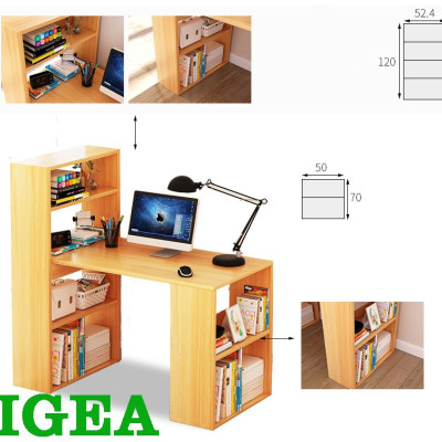 BÀN MÁY TÍNH bàn làm việc kèm kệ sách blv07