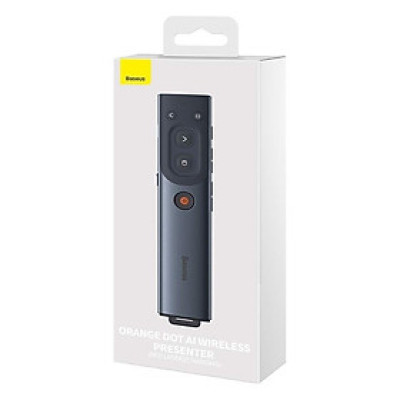 Bút Trình Chiếu Baseus Orange Dot AI Wireless Presenter WKCD020013, Nhận Diện Giọng Nói & Sử Dụng Màn Hình TV- Hàng Chính Hãng