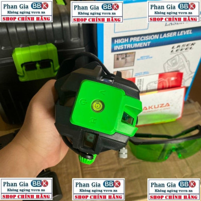 [chính hãƞg] Máy Cân Mực 5 Tia Xanh AKUZA Siêu Sáng, Bộ máy 2 pin, Bảo Hành 1 Năm