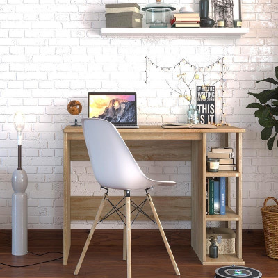 Bàn Làm Việc Bàn Học Sinh Kèm Kệ Sách 3 Tầng Đa Năng Bằng Gỗ Công Nghiệp MDF