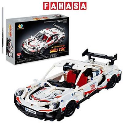 Đồ Chơi Lắp Ráp Xe Thể Thao Chạy Đà Siêu Tốc - Super Speed Pullback Sports Car - Toys&Joys 3303 (540 Mảnh Ghép)