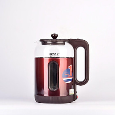 Bình Đun Siêu Tốc Ủ Ấm 2 Lớp Cách Nhiệt Bằng Thuỷ Tinh Bennix BN-6116EK Dung Tích 2L Công Suất 1500W- Hàng Chính Hãng