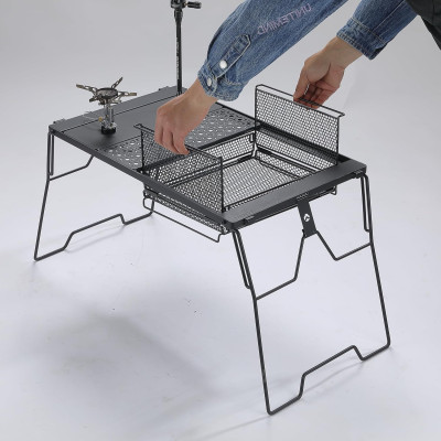 Giỏ lưới đa năng xếp gọn kết hợp với bàn IGT Campingmoon CK-23BF CK23BF