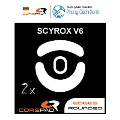 Feet chuột PTFE Corepad Skatez PRO Scyrox V6 Superlight 8K Wireless (2 bộ) - Hàng Chính Hãng