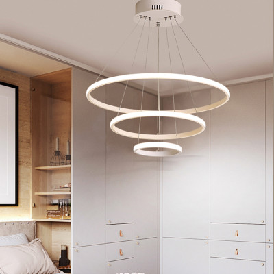 Đèn thả 3 vòng OCTIMUS 3 chế độ màu ánh sáng trang trí nội thất, sang trọng.