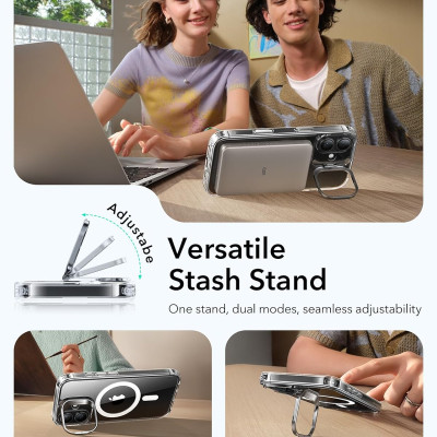 Ốp Lưng cho iPhone Air / iPhone 17 / iPhone 17 Pro / iPhone 17 Pro Max Classic Hybrid Magnetic Case (Camera Control, Stash Stand) - Hàng Chính Hãng