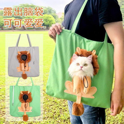 TÚI VẬN CHUYỂN HÌNH SƯ TỬ CHO THÚ CƯNG CHÓ MÈO ĐI DẠO