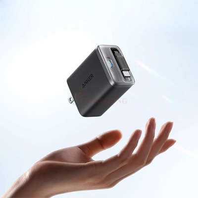 Cốc sạc Anker Nano 1C Built-in USB-C Cable Fast Charger 35W A2658 - Hàng chính hãng