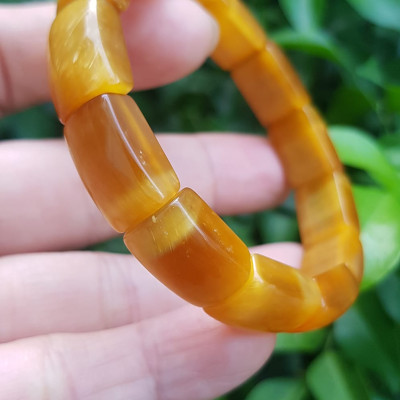 ️️Vòng nữ đá mắt hổ bản khúc đẹp vàng tươi tự nhiên Size vòng freesize tầm Ni 53mm x cao 10mm x dầy 7mm Hợp mệnh kim mệnh thổ mệnh Thủy đeo may mắn xinh đẹp ạ