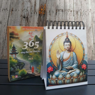  Sách Lịch bàn 2026 - Kinh Pháp Cú (365 ngày)