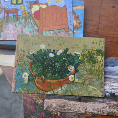 BỘ 100 POSTCARD VAN GOGH – Giấy mỹ thuật 300g cao cấp - Nho Xanh 
