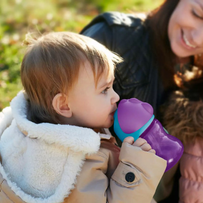 Bình tập uống có ống hút Philips AVENT 200ml cho bé từ 9 tháng - Được chọn màu