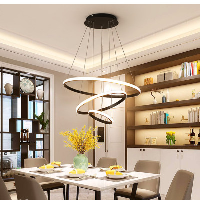 Đèn thả 3 vòng IRENE 3 chế độ màu ánh sáng trang trí nội thất 