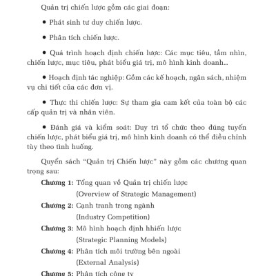 Quản Trị Chiến Lược Từ Tư Duy Đến Thực Thi