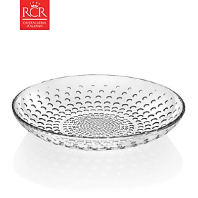 Đĩa Thuỷ Tinh Pha Lê Ý RCR - Galassia Soup Plate 21cm