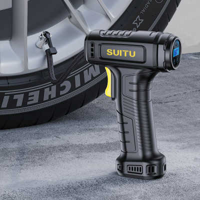 Máy bơm lốp cầm tay cho xe hơi, xe máy sạc pin không dây cầm tay dễ dàng tiện lợi đa năng (Tặng kèm quà ngẫu nhiên)