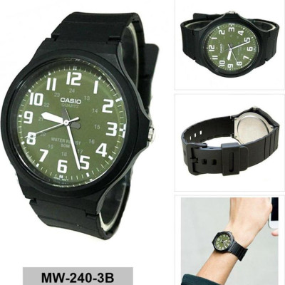 Đồng hồ nam dây nhựa Casio MW-240-3BVDF