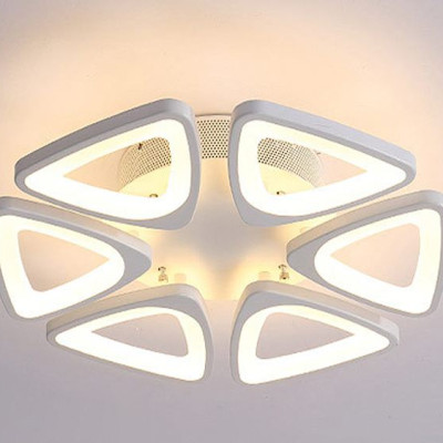 Đèn ốp trần hoa mai 6 cánh 3 chế độ sáng có điều khiển từ xa