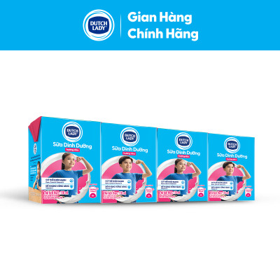 Thùng 48 Hộp Sữa Uống Tiệt Trùng Dutch Lady Cô Gái Hà Lan Dâu (48 x 110ml)